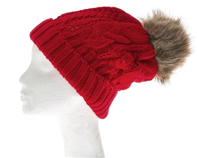 Yoga pom pom beanie hats By Buddha Gear, Also available with Namaste, Lotus, Om, Unicorn, Tree of Life, Compass, Infinite Heart, Moons and Phoenix patches