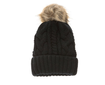 Yoga pom pom beanie hats By Buddha Gear, Also available with Namaste, Lotus, Om, Unicorn, Tree of Life, Compass, Infinite Heart, Moons and Phoenix patches