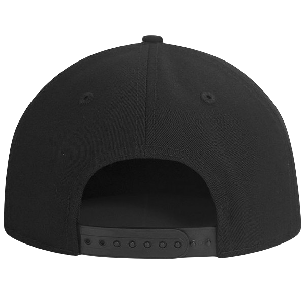 Yupoong 6089 Flat Bill, Hat / Visor with Green Under Bill and Handmade Vegan Leather Brown/White Buddha Patch by Buddha Gear.